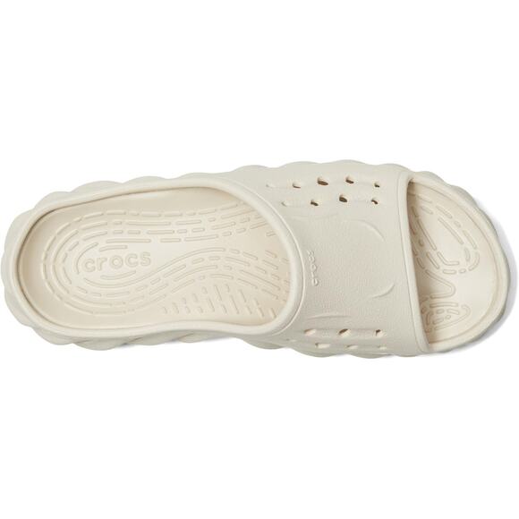 Crocs Unisex Stucco Echo Slide Shoes US Mens 12 Womens 14 White NWOB - Picture 3 of 14